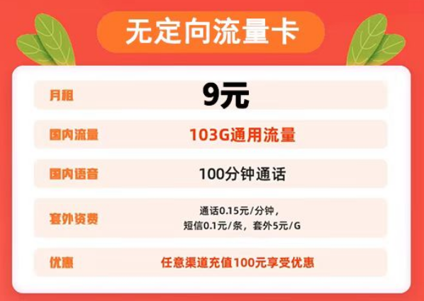 湖北可用|联通套餐|联通无定向流量卡、新大雨卡、新小雨卡|纯通用流量|流量+语音优享套餐