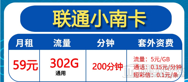 联通流量卡申请|29元103G、59元302G|全通用无定向！