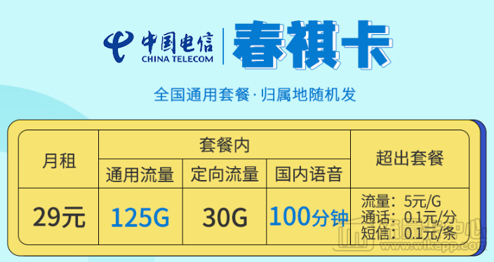 大流量卡免费领取入口！部分地区不可申请!【电信春祺卡+电信新春卡】